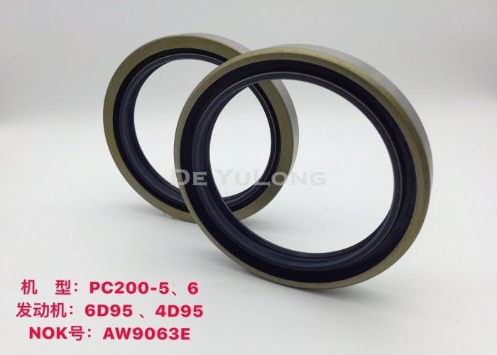 6d95 / 4d95 Rear Crank Shaft Oil Seals O Ring For Komatsu Pc200 5 / Pc200 6